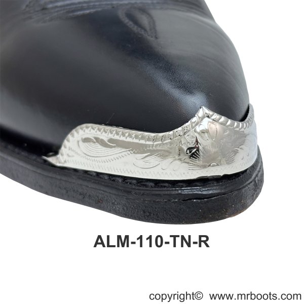 ALM-110-TN-R Cowboy Boot Tips Nickel Plated