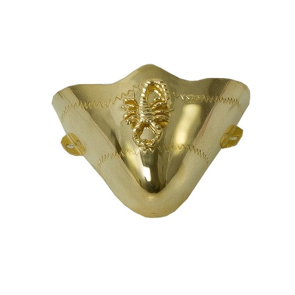 ALM-302TCG-SCORPION Cowboy Boot Toe Caps Gold with Raised Scorpion