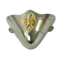 ALM-302-TCN-SCORPION Cowboy Boot Toe Caps Nickel with Raised Scorpion