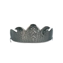 ALM-DRGHG-AP Heel Guards - Embossed Dragon Antique Pewter