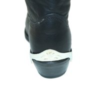 We carry boot tips, toe tips, heel guards, cowboy boot tips, cowboy boot heel guards and heel rands. We have over 30 styles of boot heel guards available starting at $12.00.